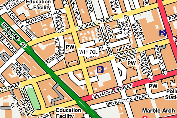 W1H 7QL map - OS OpenMap – Local (Ordnance Survey)