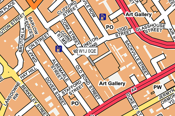 W1J 0QE map - OS OpenMap – Local (Ordnance Survey)
