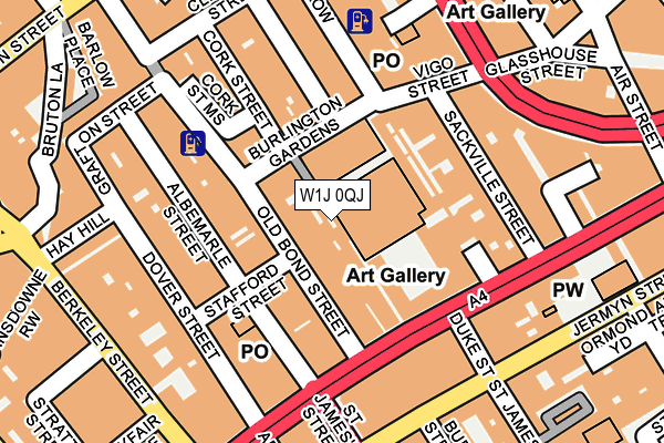 W1J 0QJ map - OS OpenMap – Local (Ordnance Survey)