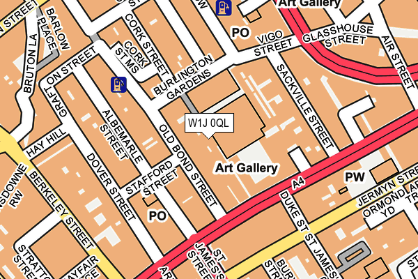 W1J 0QL map - OS OpenMap – Local (Ordnance Survey)