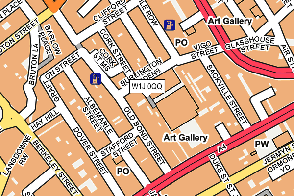 W1J 0QQ map - OS OpenMap – Local (Ordnance Survey)