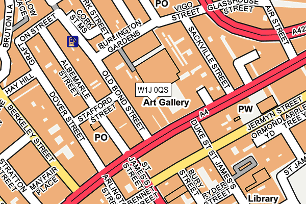 W1J 0QS map - OS OpenMap – Local (Ordnance Survey)