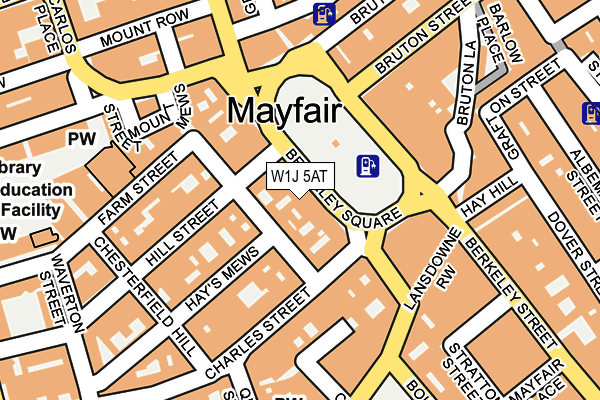 W1J 5AT map - OS OpenMap – Local (Ordnance Survey)