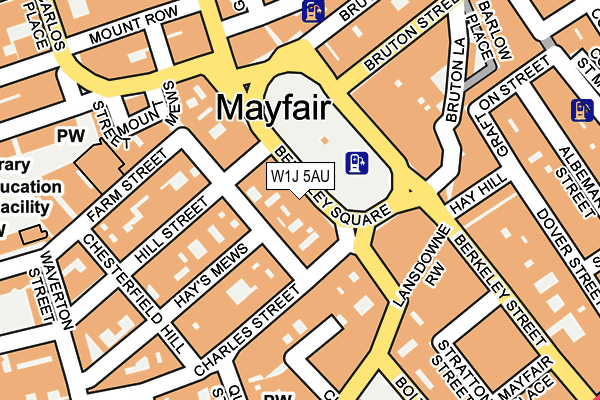 W1J 5AU map - OS OpenMap – Local (Ordnance Survey)