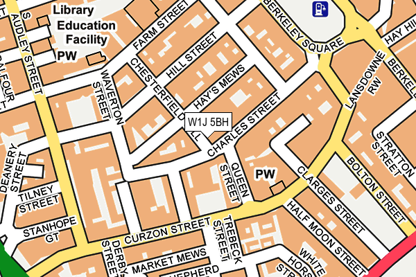 W1J 5BH map - OS OpenMap – Local (Ordnance Survey)