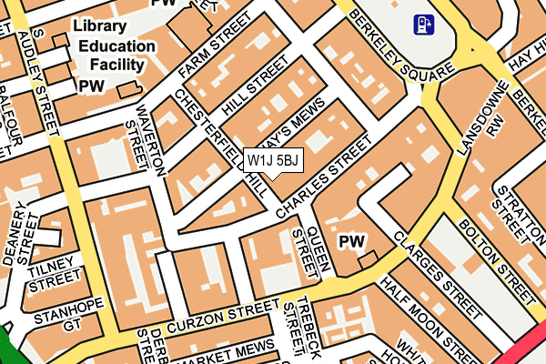 W1J 5BJ map - OS OpenMap – Local (Ordnance Survey)