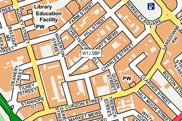 W1J 5BP map - OS OpenMap – Local (Ordnance Survey)