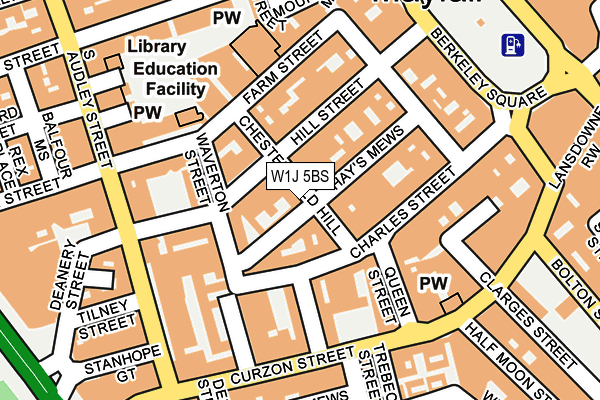 W1J 5BS map - OS OpenMap – Local (Ordnance Survey)