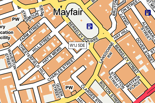 W1J 5DE map - OS OpenMap – Local (Ordnance Survey)
