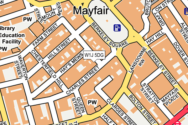 W1J 5DG map - OS OpenMap – Local (Ordnance Survey)