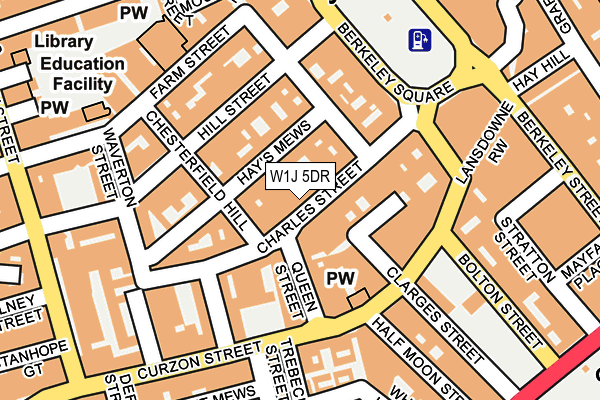 W1J 5DR map - OS OpenMap – Local (Ordnance Survey)