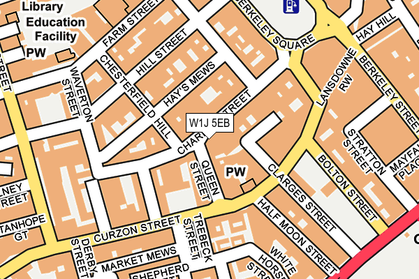 W1J 5EB map - OS OpenMap – Local (Ordnance Survey)