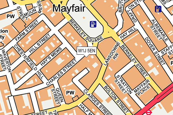 W1J 5EN map - OS OpenMap – Local (Ordnance Survey)