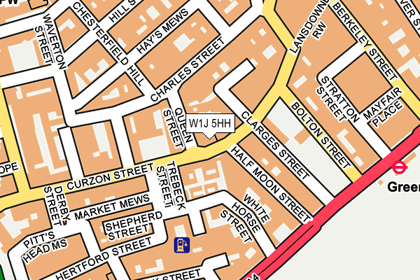 W1J 5HH map - OS OpenMap – Local (Ordnance Survey)