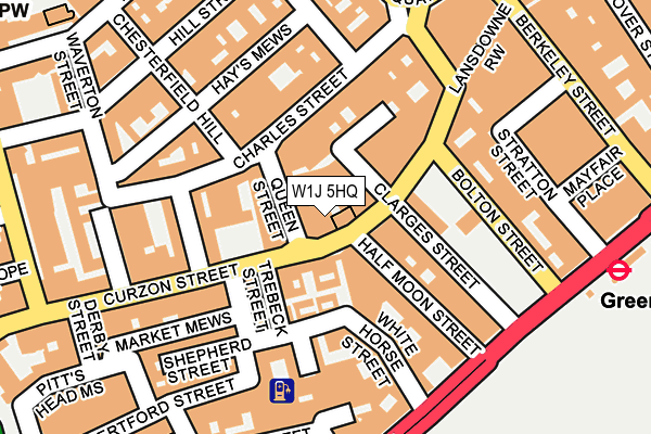 W1J 5HQ map - OS OpenMap – Local (Ordnance Survey)