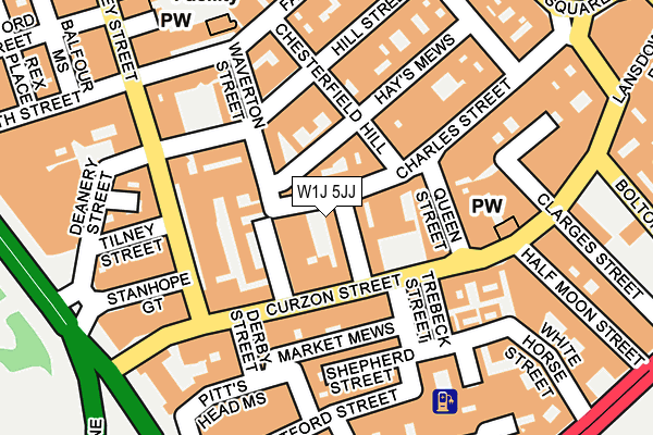 W1J 5JJ map - OS OpenMap – Local (Ordnance Survey)