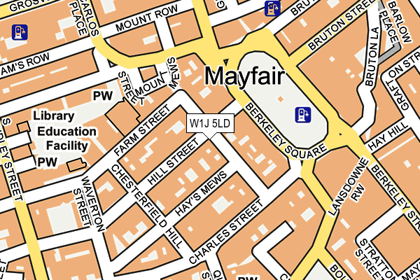 W1J 5LD map - OS OpenMap – Local (Ordnance Survey)