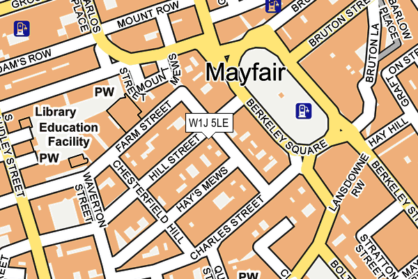 W1J 5LE map - OS OpenMap – Local (Ordnance Survey)