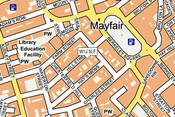 W1J 5LF map - OS OpenMap – Local (Ordnance Survey)
