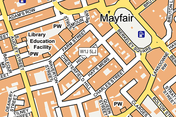 W1J 5LJ map - OS OpenMap – Local (Ordnance Survey)