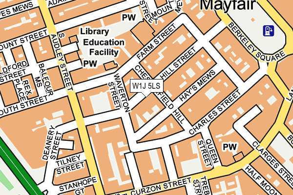 W1J 5LS map - OS OpenMap – Local (Ordnance Survey)