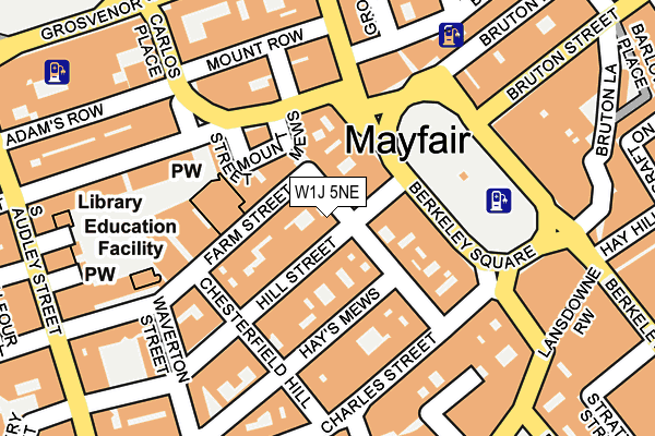 W1J 5NE map - OS OpenMap – Local (Ordnance Survey)