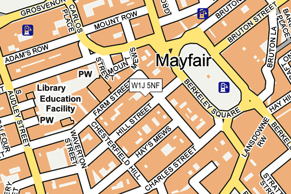 W1J 5NF map - OS OpenMap – Local (Ordnance Survey)