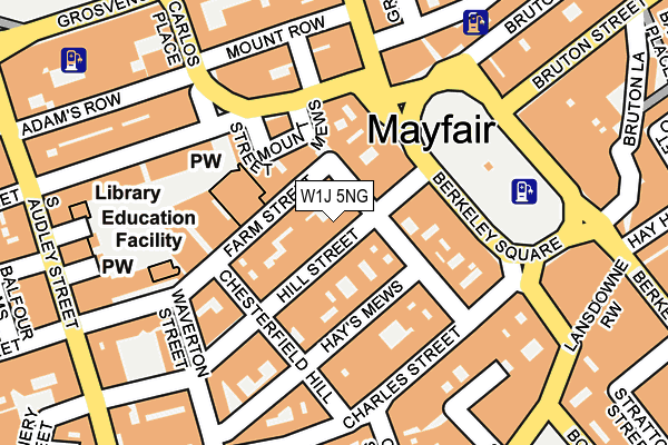 W1J 5NG map - OS OpenMap – Local (Ordnance Survey)