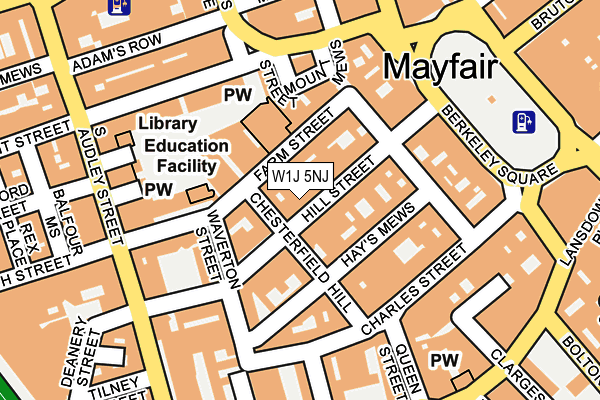 W1J 5NJ map - OS OpenMap – Local (Ordnance Survey)