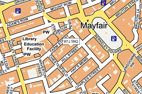 W1J 5NQ map - OS OpenMap – Local (Ordnance Survey)