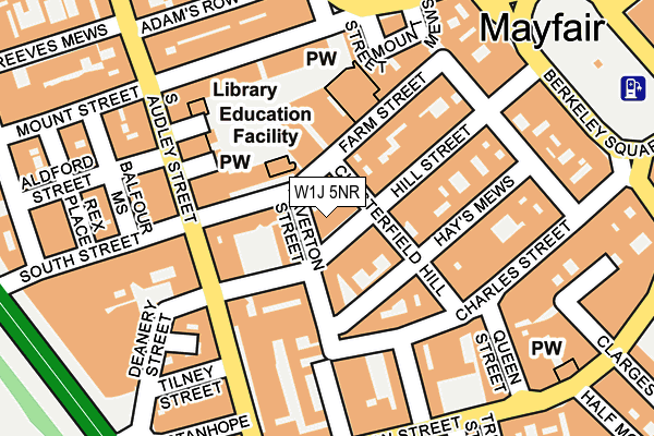 W1J 5NR map - OS OpenMap – Local (Ordnance Survey)