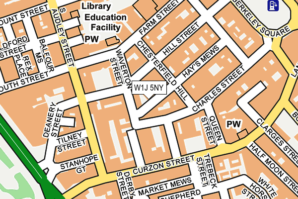 W1J 5NY map - OS OpenMap – Local (Ordnance Survey)