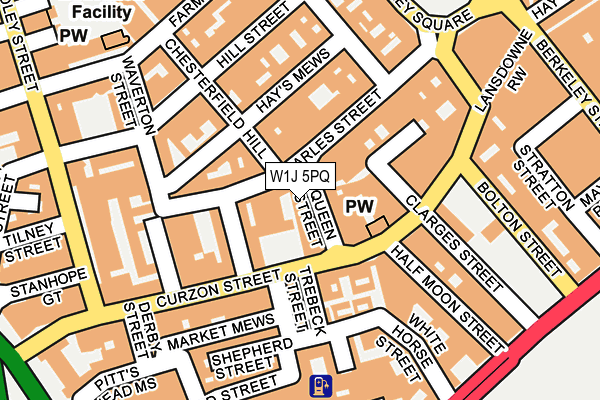 W1J 5PQ map - OS OpenMap – Local (Ordnance Survey)