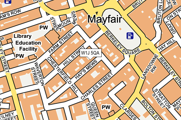 W1J 5QA map - OS OpenMap – Local (Ordnance Survey)
