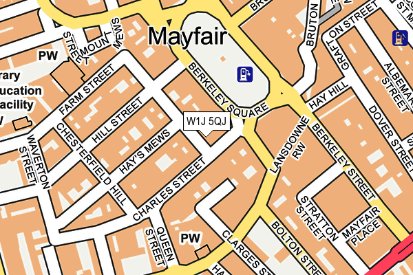 W1J 5QJ map - OS OpenMap – Local (Ordnance Survey)