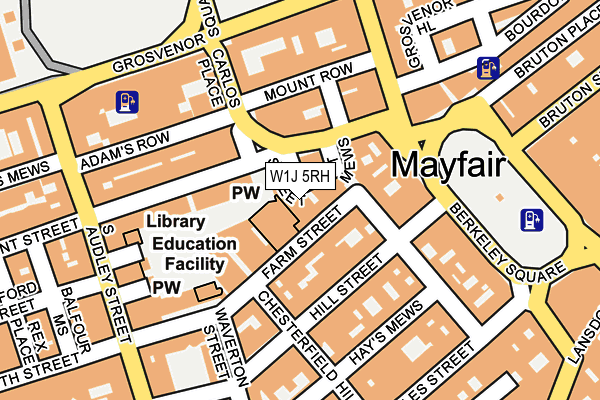 W1J 5RH map - OS OpenMap – Local (Ordnance Survey)