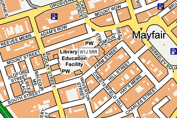 W1J 5RR map - OS OpenMap – Local (Ordnance Survey)