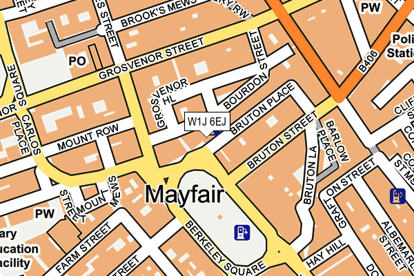 W1J 6EJ map - OS OpenMap – Local (Ordnance Survey)