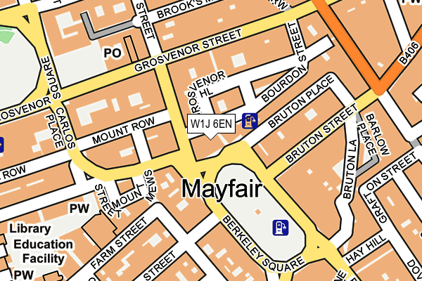 W1J 6EN map - OS OpenMap – Local (Ordnance Survey)