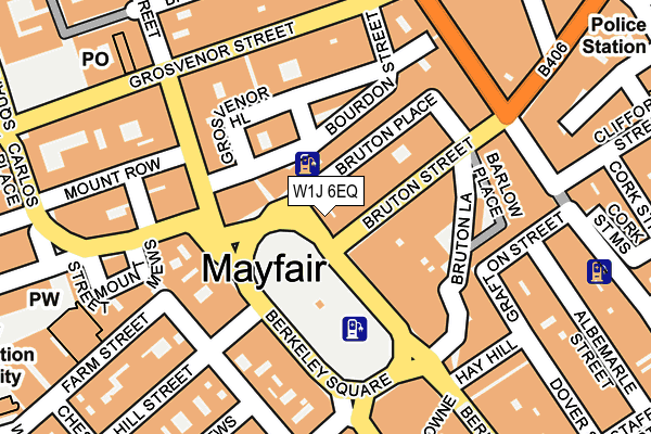 W1J 6EQ map - OS OpenMap – Local (Ordnance Survey)