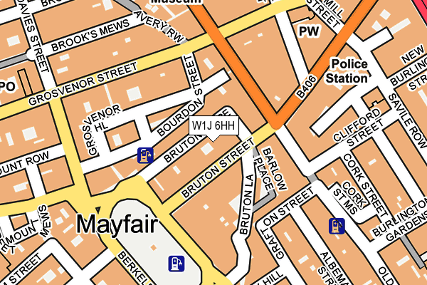 W1J 6HH map - OS OpenMap – Local (Ordnance Survey)
