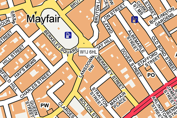 W1J 6HL map - OS OpenMap – Local (Ordnance Survey)