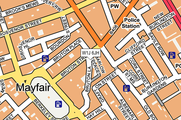 W1J 6JH map - OS OpenMap – Local (Ordnance Survey)