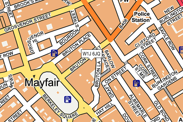 W1J 6JQ map - OS OpenMap – Local (Ordnance Survey)