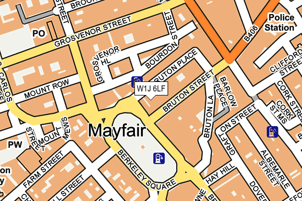 W1J 6LF map - OS OpenMap – Local (Ordnance Survey)