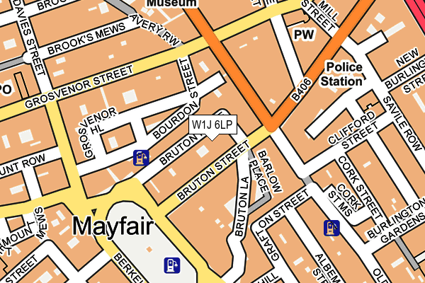 W1J 6LP map - OS OpenMap – Local (Ordnance Survey)