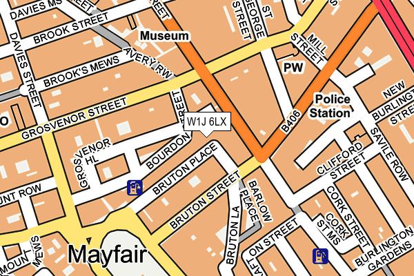 W1J 6LX map - OS OpenMap – Local (Ordnance Survey)