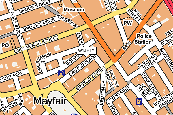 W1J 6LY map - OS OpenMap – Local (Ordnance Survey)