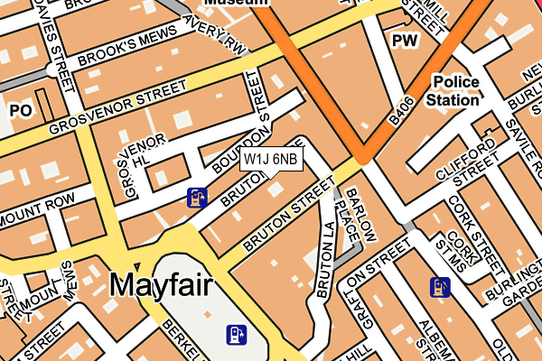 W1J 6NB map - OS OpenMap – Local (Ordnance Survey)