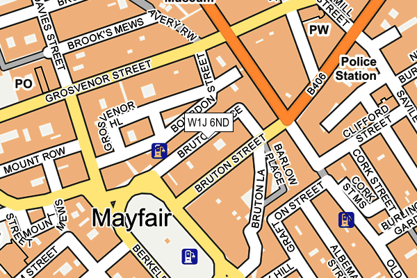 W1J 6ND map - OS OpenMap – Local (Ordnance Survey)